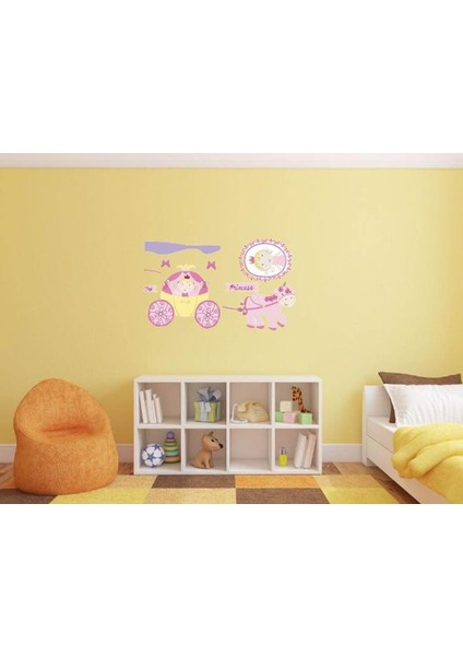 DUVAR ÇIKARTMA STICKER DEKORATİF DUVAR KAĞIDI,SÜS PRENSES DESENLİ PVC 70X50X0,5CM