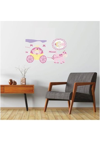 DUVAR ÇIKARTMA STICKER DEKORATİF DUVAR KAĞIDI,SÜS PRENSES DESENLİ PVC 70X50X0,5CM