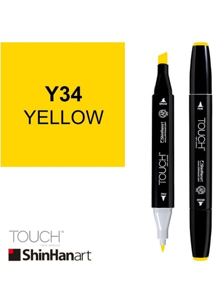 Art Touch Twin Marker Y34 Yellow modelleri