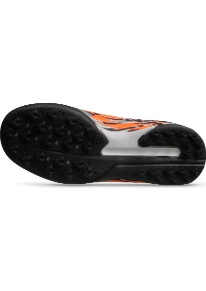 M.p Unisex Bağcıklı Siyah-Turuncu Halı Saha Futbol Ayakkabısı 241-1700GR