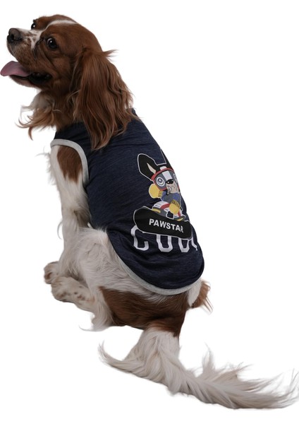 Navy Blue Cool Lacivert Cool Kedi Köpek Tişörtü