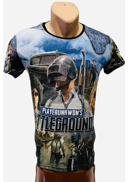 Gamer Dijital Baskı Pubg Palyer Tshirt