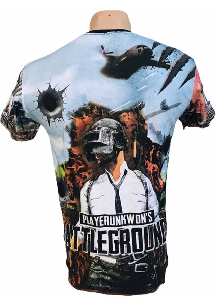 Dijital Baskı Pubg Palyer Gamer Tshirt