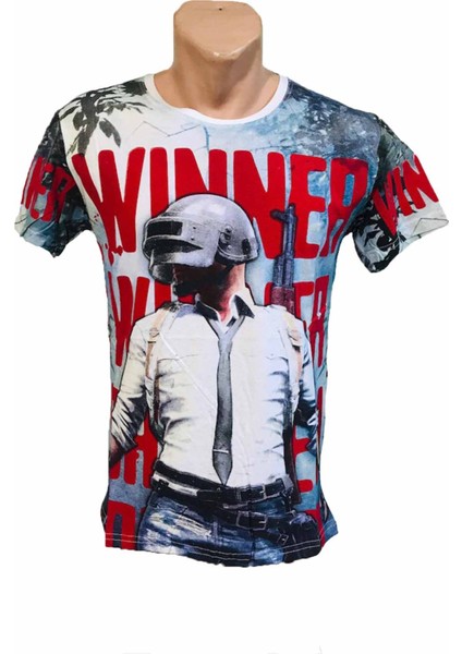 Pubg Palyer Dijital Baskı Gamer Tshirt
