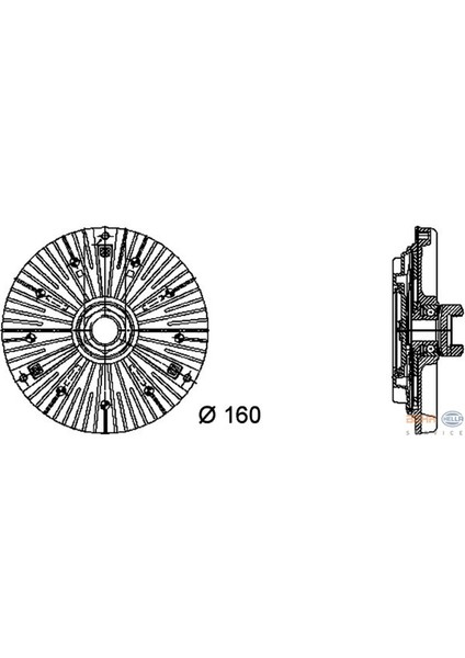 Fan Termigi Bmw M41 M51 E30 E34 E36 Td Tds 18051