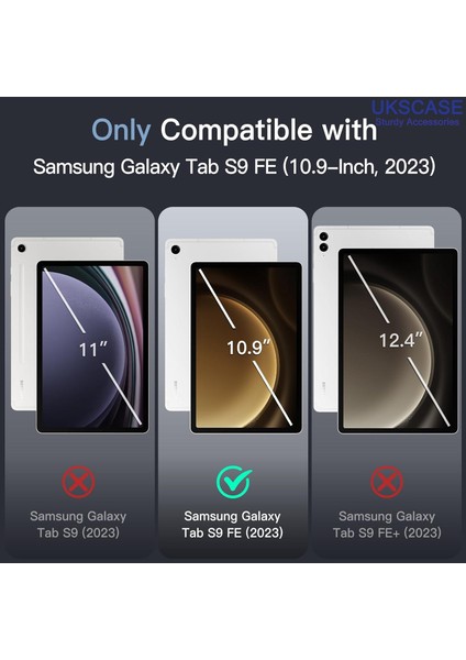 Samsung Galaxy Tab S9 Fe 10.9'' Uyumlu Buzlu Şeffaf Kılıf