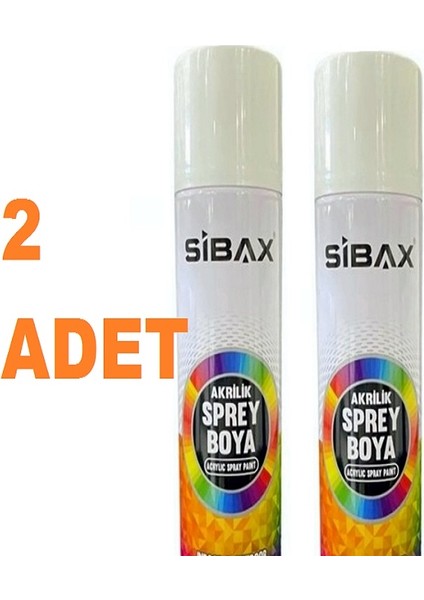 Sprey Boya Parlak Beyaz 2 Adet 250 ml Gönderilir 10 Yıl Raf Ömrü