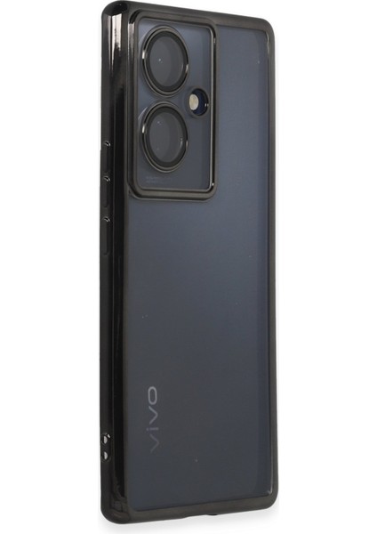 Vivo V29 Lite Kılıf Razer Lensli Silikon - Siyah 109008