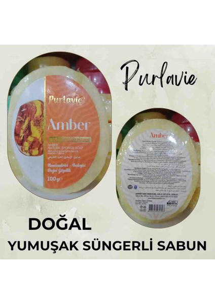 Amber Doğal Süngerli Sabun