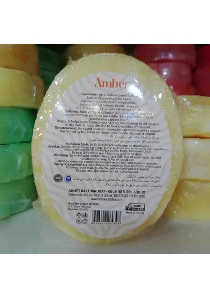 Amber Doğal Süngerli Sabun modelleri