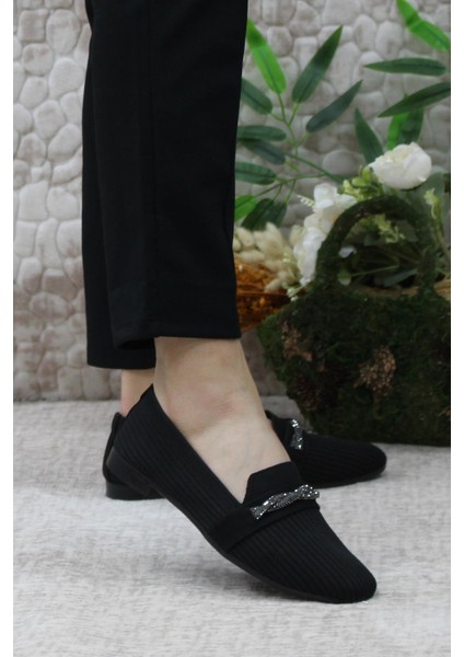 9533 Fashion Taşlı Kadın Babet