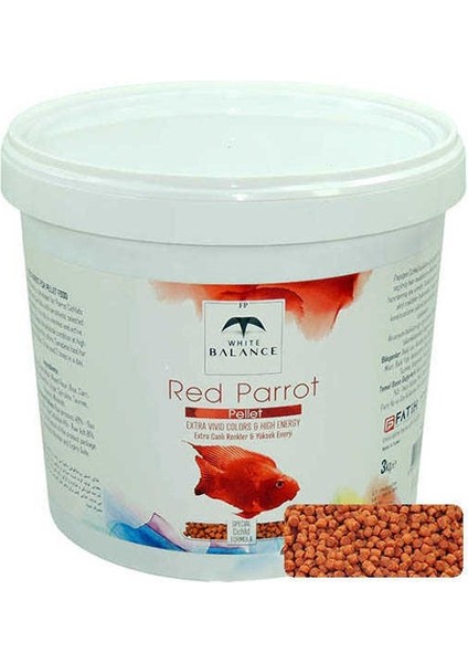 Red Parrot Ciklet Balığı Yemi 50 Gram Paket