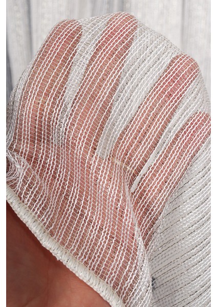 Zümrüt Ekru-Altın Simli Düz Tül Perde (1/2.5 Normal Pile) modelleri