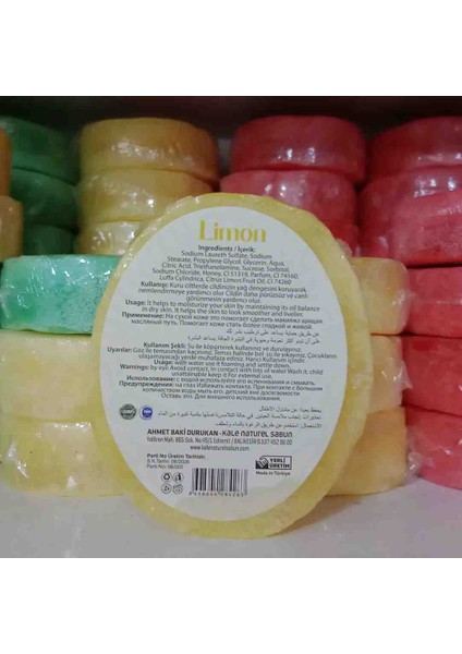Limon Aromalı Doğal Süngerli Sabun modelleri
