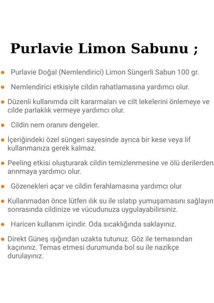 Limon Aromalı Doğal Süngerli Sabun fırsatları