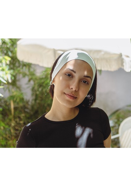 Beyaz Sporcu Bandana, Saç Bandanası, Geniş, Spor Saç Bandı Bandana Buff modelleri