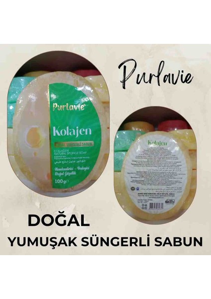Kolajen Özlü Doğal Süngerli Sabun