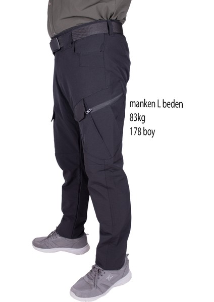 Tactical Taktik Pantolon Outdoor  Cep Esnek ve Hafif Malzeme Likrali (Mevsimlik)-siyah