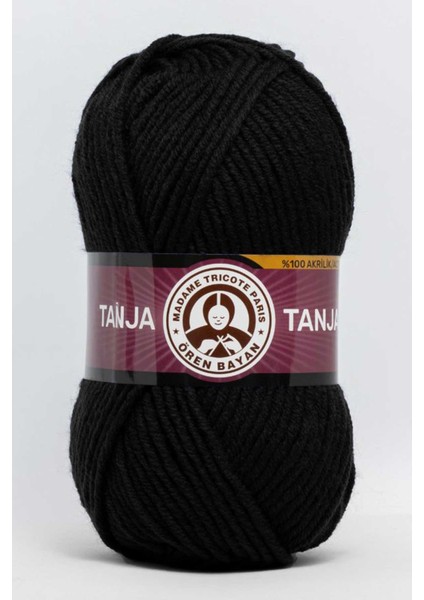 Tanja El Örgü İpliği 100 gr Renk 999 SİYAH