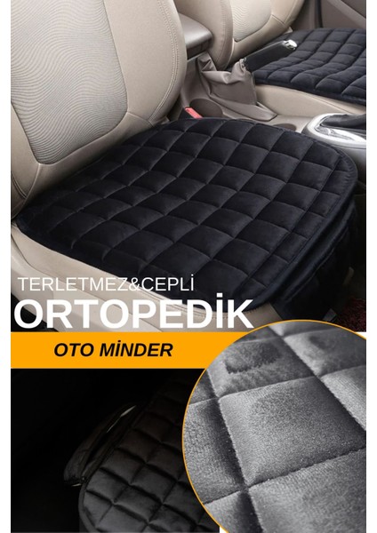 Premium Cepli Koltuk Minderi Tek Adet-Siyah