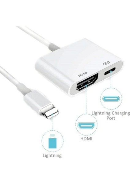 Apple iPhone iPad Lightning To 4K 1080P Hd HDMI Lightning Okuyucu Çevirici fırsatları