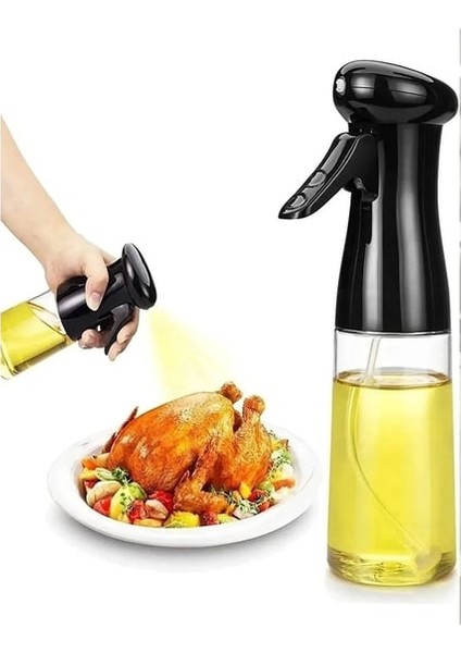 Siyah 1 Adet Beyaz Sprey, Airfryer Için Yağdanlık, Cam Şişe Zeytinyağı Sirkelik fiyatları