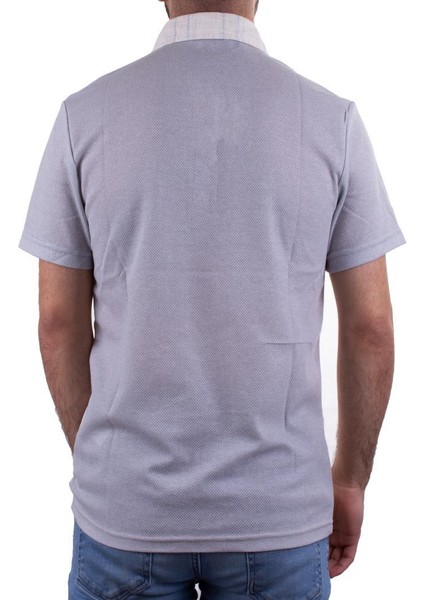 2281BB Gri Polo Yaka Erkek T-Shirt fırsatları