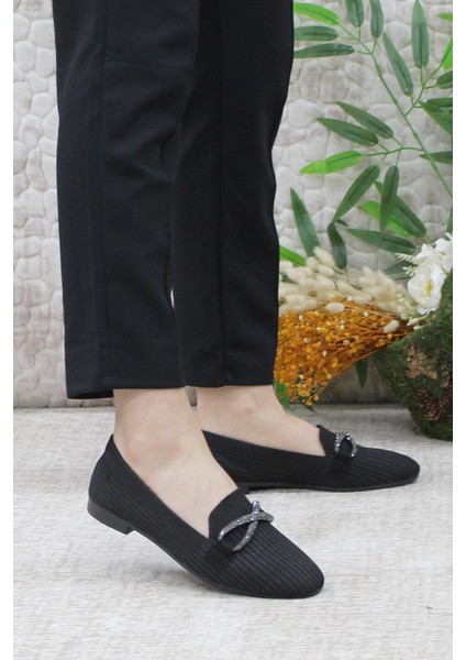9534 Fashion Taşlı Kadın Babet