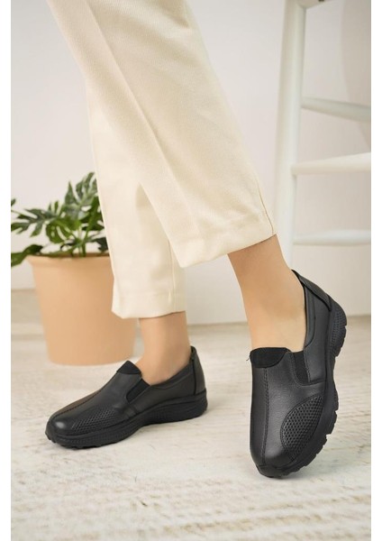 033 Orto Pedik Günlük Kadın Deri Ayakkabı modelleri