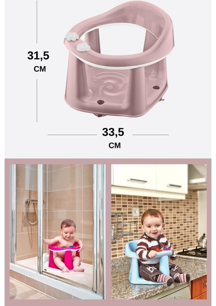 Kaymaz Vakum Ayaklı Bebek Banyo Oturağı & Mama Oturağı 2in1 fırsatları