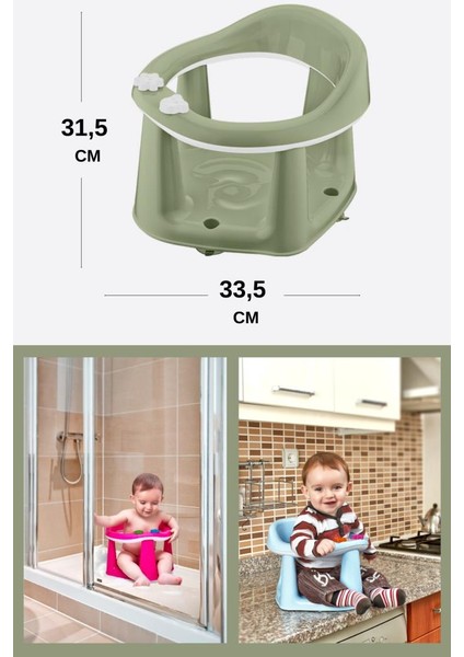 Kaymaz Vakum Ayaklı Bebek Banyo Oturağı & Mama Oturağı 2in1 fiyatları