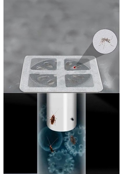 4 Adet Yapışkanlı Gider Kapatacı Lavabo Tıkacı Gider Kapağı