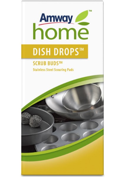 Bulaşık Telleri Amway Home™ Dısh Drops™ Scrub Buds™ (4 Adet)