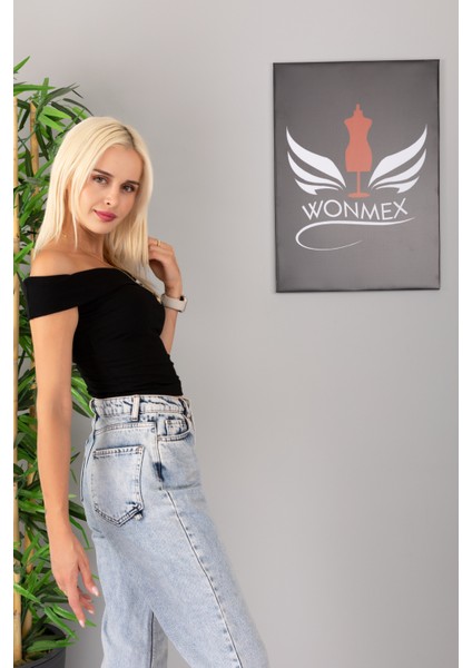 Stradivaris Omuz Açık Kısa Crop