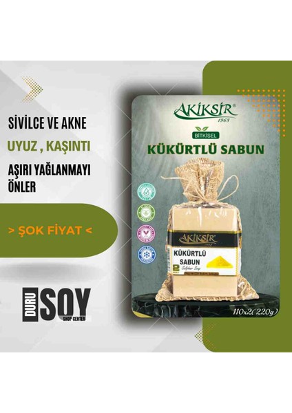 Kükürt Doğal Sabun 2X110GR