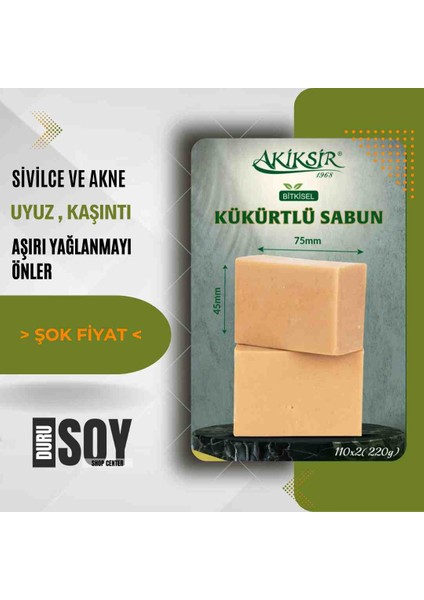 Kükürt Doğal Sabun 2X110GR