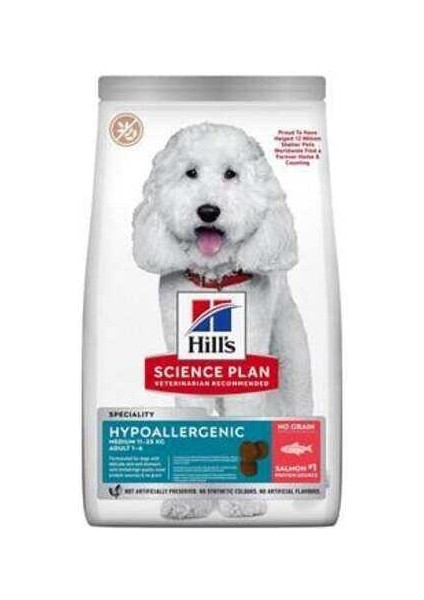 Hills Hypo-Allergenic Somonlu Orta Irkyetişkin Köpek Maması 12 kg