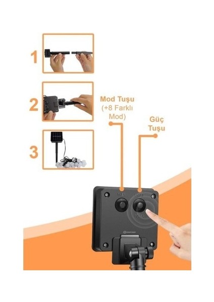 Dekoratif Bahçe Lambası 6 Metre