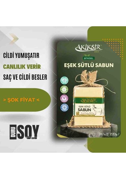 Eşek Sütlü Doğal Sabun 2X110GR