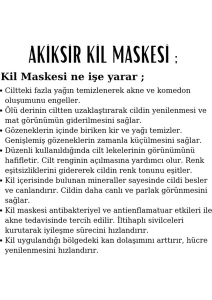 Bitkisel Kil Maskesi fırsatları