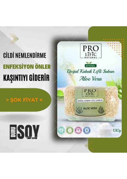 Aloe Vera Doğal Kabak Lifli Sabun