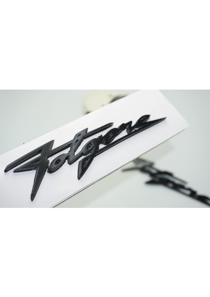 Maserati Folgore Çamurluk Siyah Abs Yazı Logo Amblem Seti
