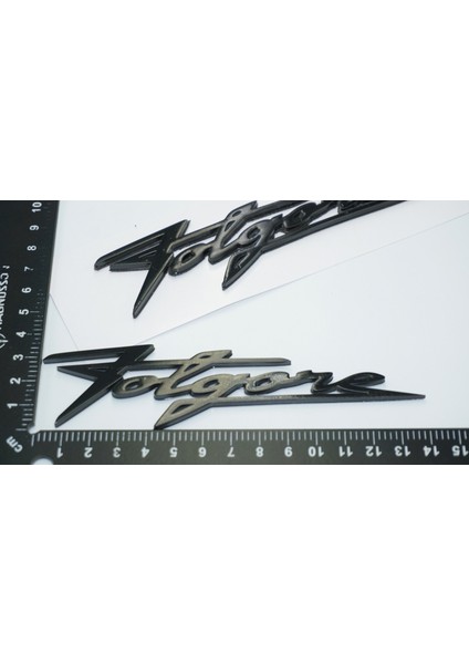 Maserati Folgore Çamurluk Siyah Abs Yazı Logo Amblem Seti modelleri