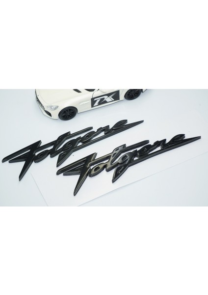 Maserati Folgore Çamurluk Siyah Abs Yazı Logo Amblem Seti fırsatları