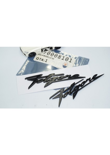 Maserati Folgore Çamurluk Siyah Abs Yazı Logo Amblem Seti indirimleri