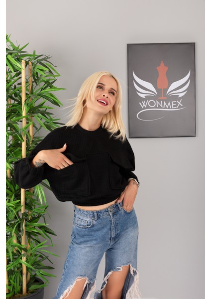 Kapitone Kumaş Oversize Salaş Sweatshirt fiyatları