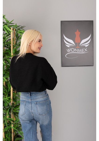 Kapitone Kumaş Oversize Salaş Sweatshirt fırsatları