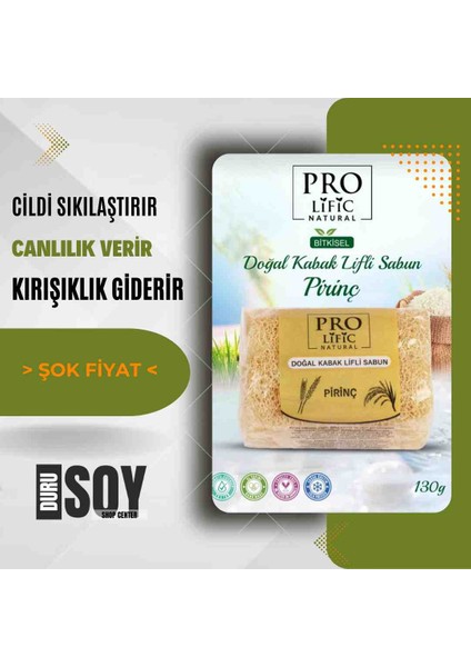 Pirinç Doğal Kabak Lifli Sabun
