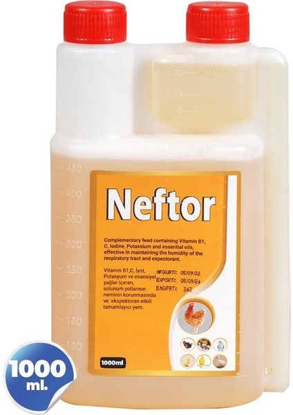 Neftor Kuşlar Için Hırıltıı Nefes ve Solunum Ürünü 1lt