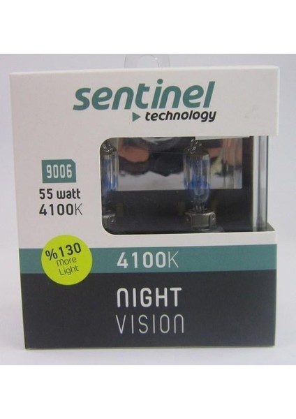 Sentınel 12V Hb4 Ampul 60W %130 Fazla Işık  4100K (2 Ad)